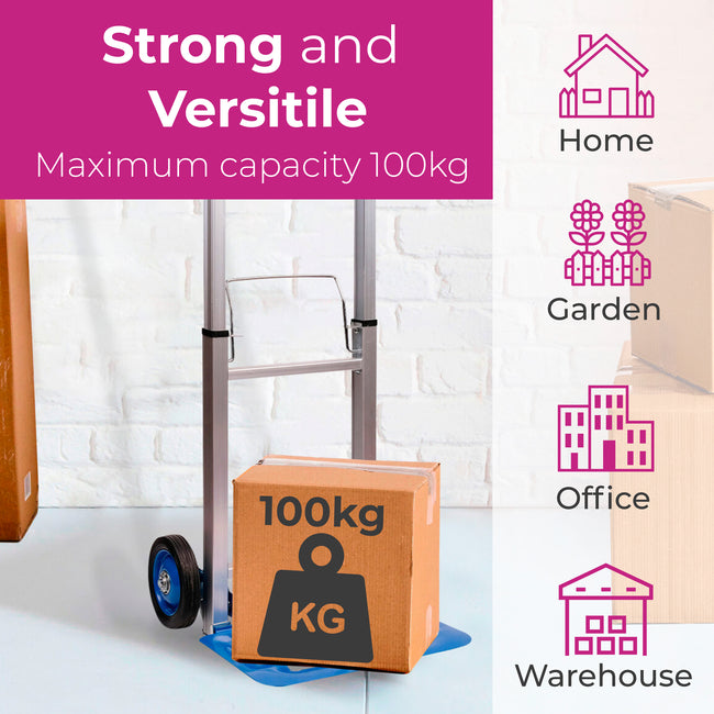 Neo 100kg Capacity Folding Sack Trolley With Extendable Handle