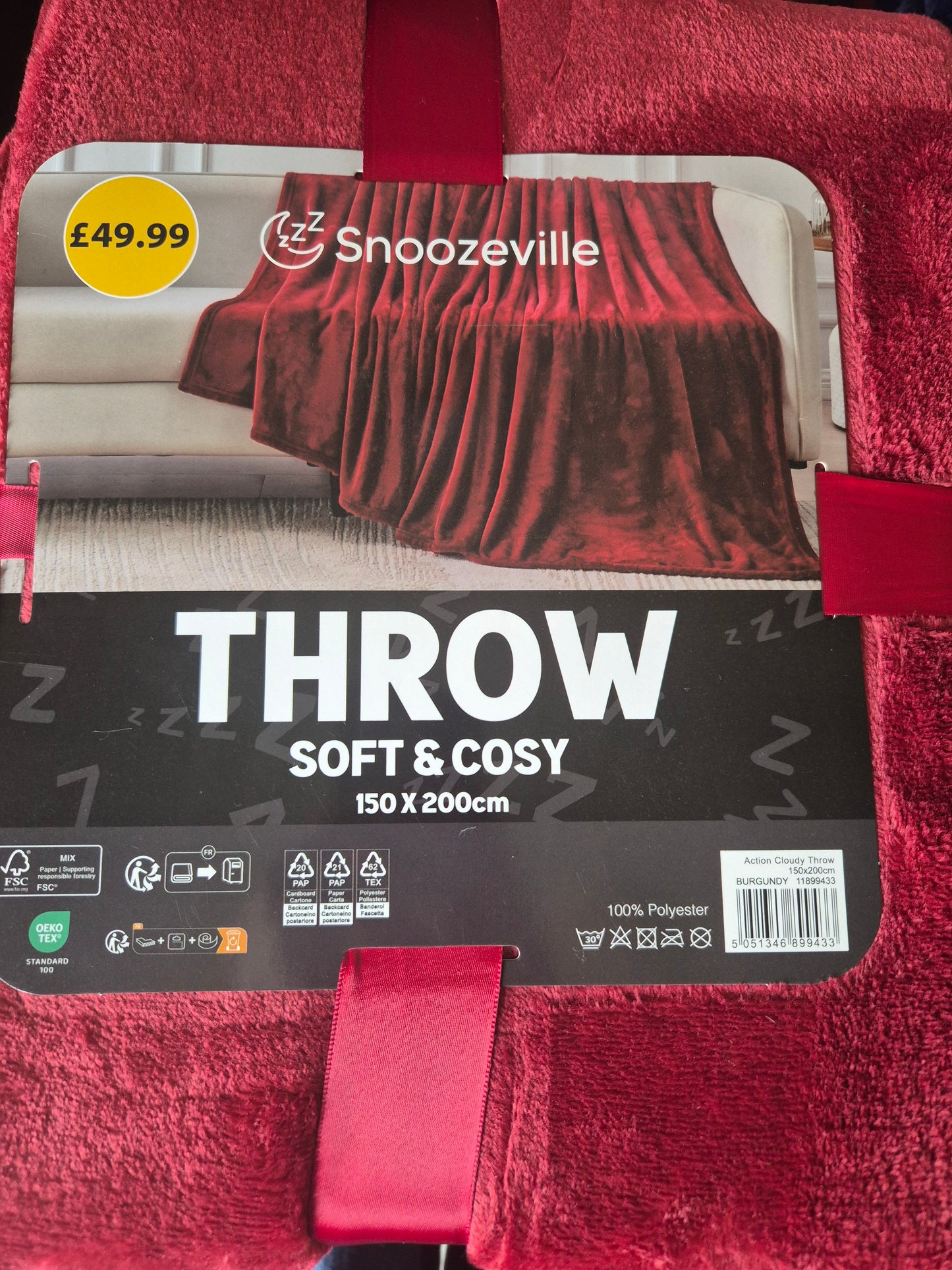 Snoozeville Cosy Cloud Throw Bundle 150cm x 200cm