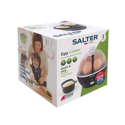 Salter 6-Egg Electric Egg Cooker Steamer