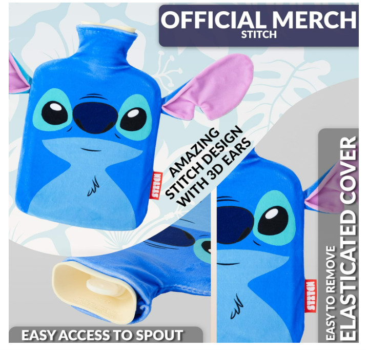 Stitch Hot Water Bottle with 3D Ears