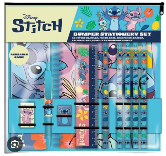 Lilo & Stitch Bright Blue A5 Bumper Stationery Set