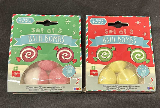 Christmas Bath Bombs ( 3 Pack )