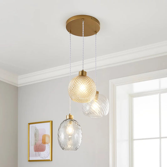Elodie 3 Light Cluster Ceiling Light Dunelm