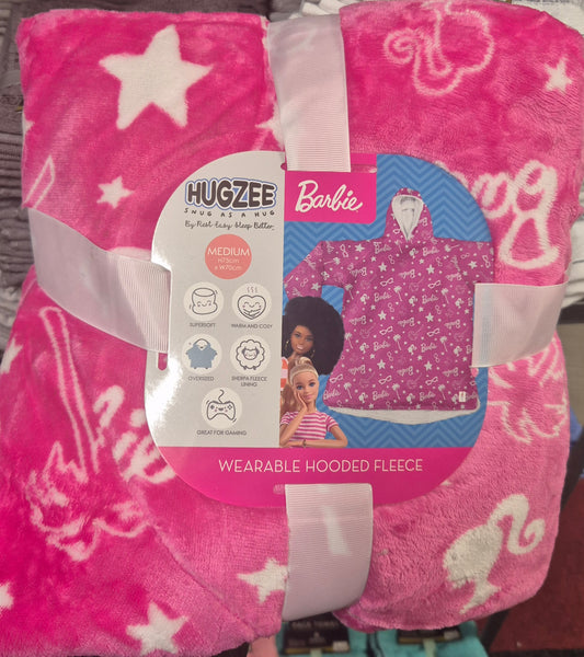 Hugzee Barbie Wearable Hooded Fleece M