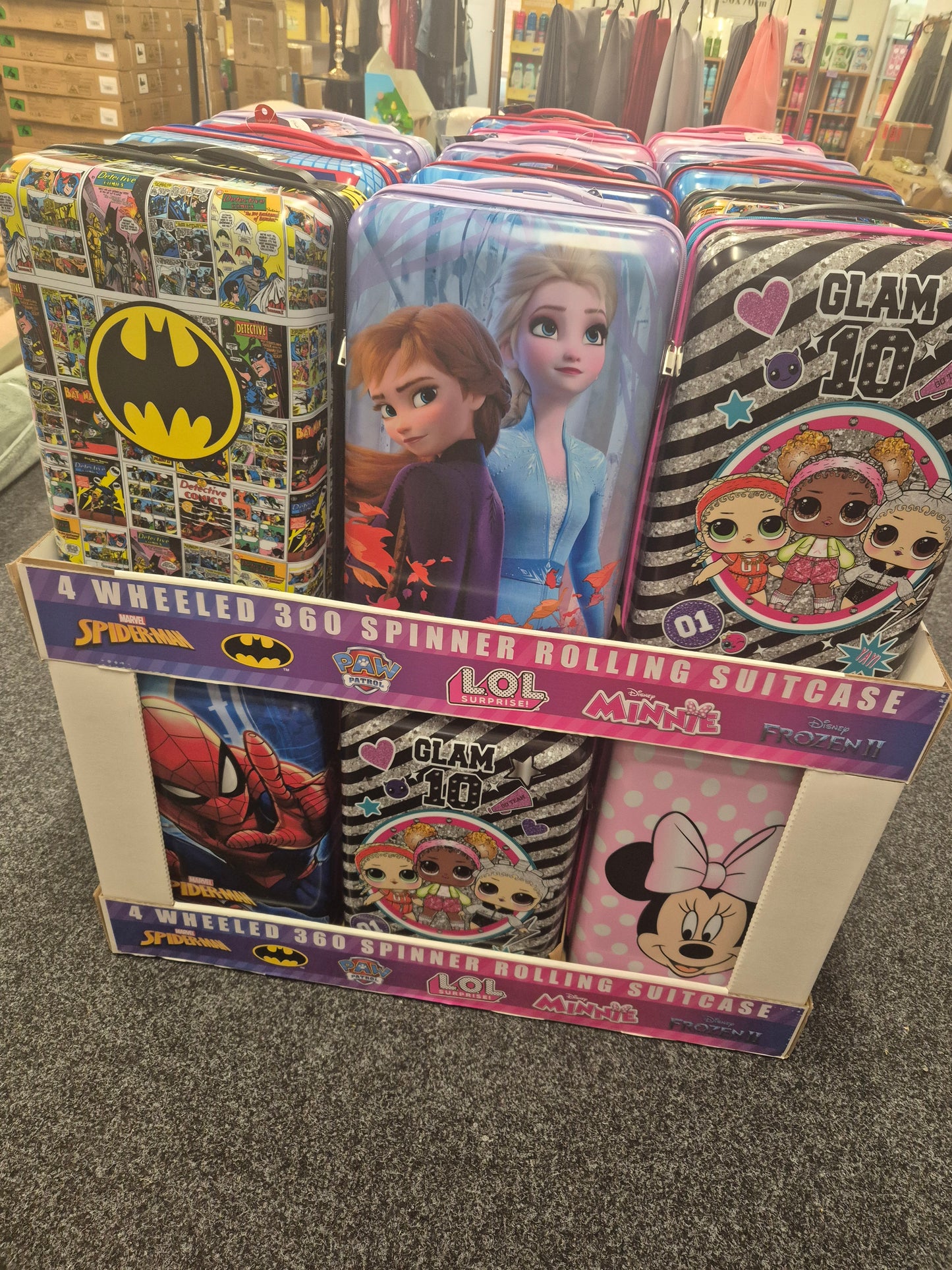 360 Degree Rotating Character Hard Shell Suitcases