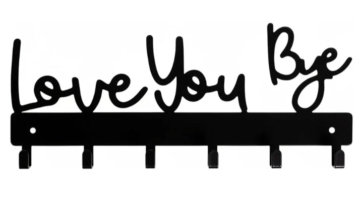 Love You Bye Wall Mounted Key Organiser