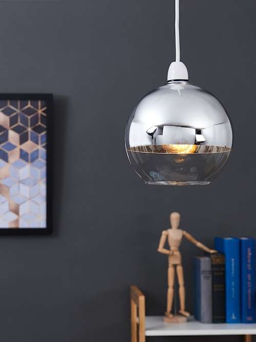 Chrome Glass Shade