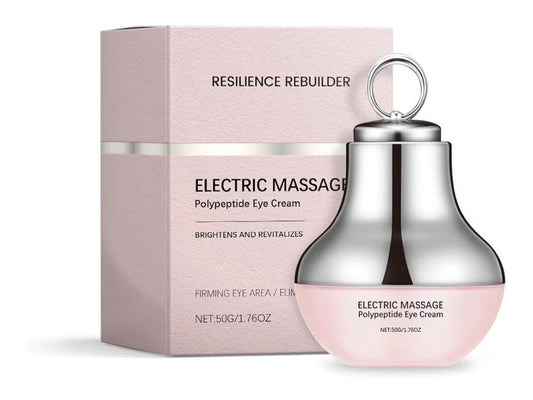 Electric Massage Eye Cream for Dark Circle, Polypeptide Under Eye Cream Firm and Smooth of Fine Lines, Tired Eye Refreshment with Gentle Vibration, for Anti-Wrinkle, Firming, Moisturizing