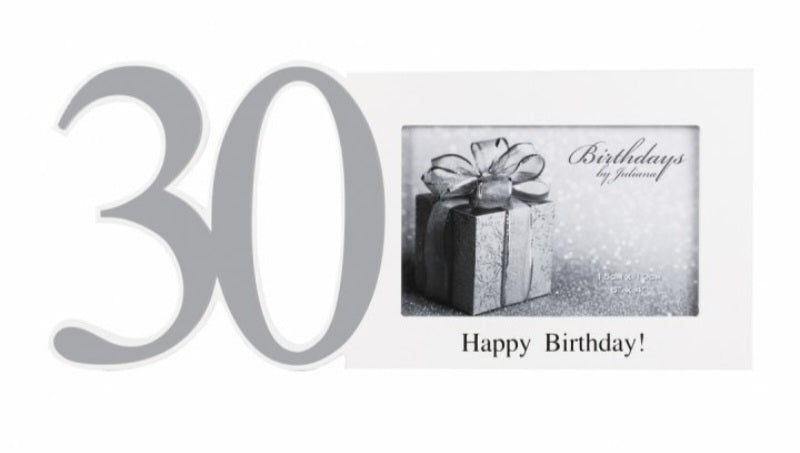 30th Birthday Photo Frame (6" x 4")