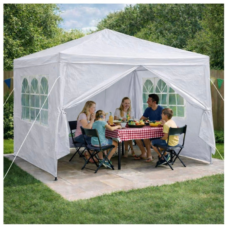 Neo 3X3M Light Weight Event Gazebo 4 Side Panels Outdoor Waterproof Garden Party Tent Marquee Canopy Shelter Coated Steel Frame