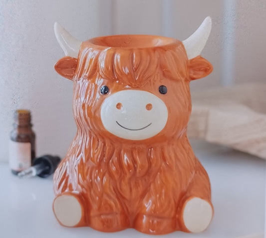 Highland Cow Ceramic Oil & Wax Warmer
