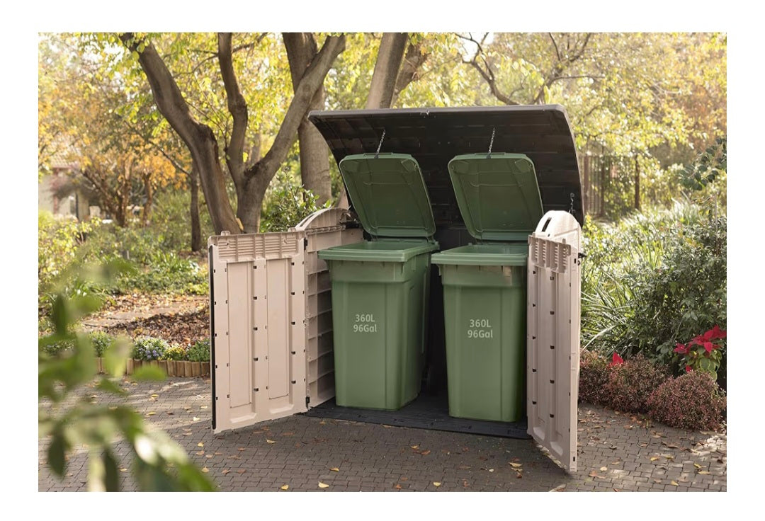 Keter Store It Out Ultra Outdoor Garden Storage Shed, 177 x 113 x 134 cm - Beige and Brown