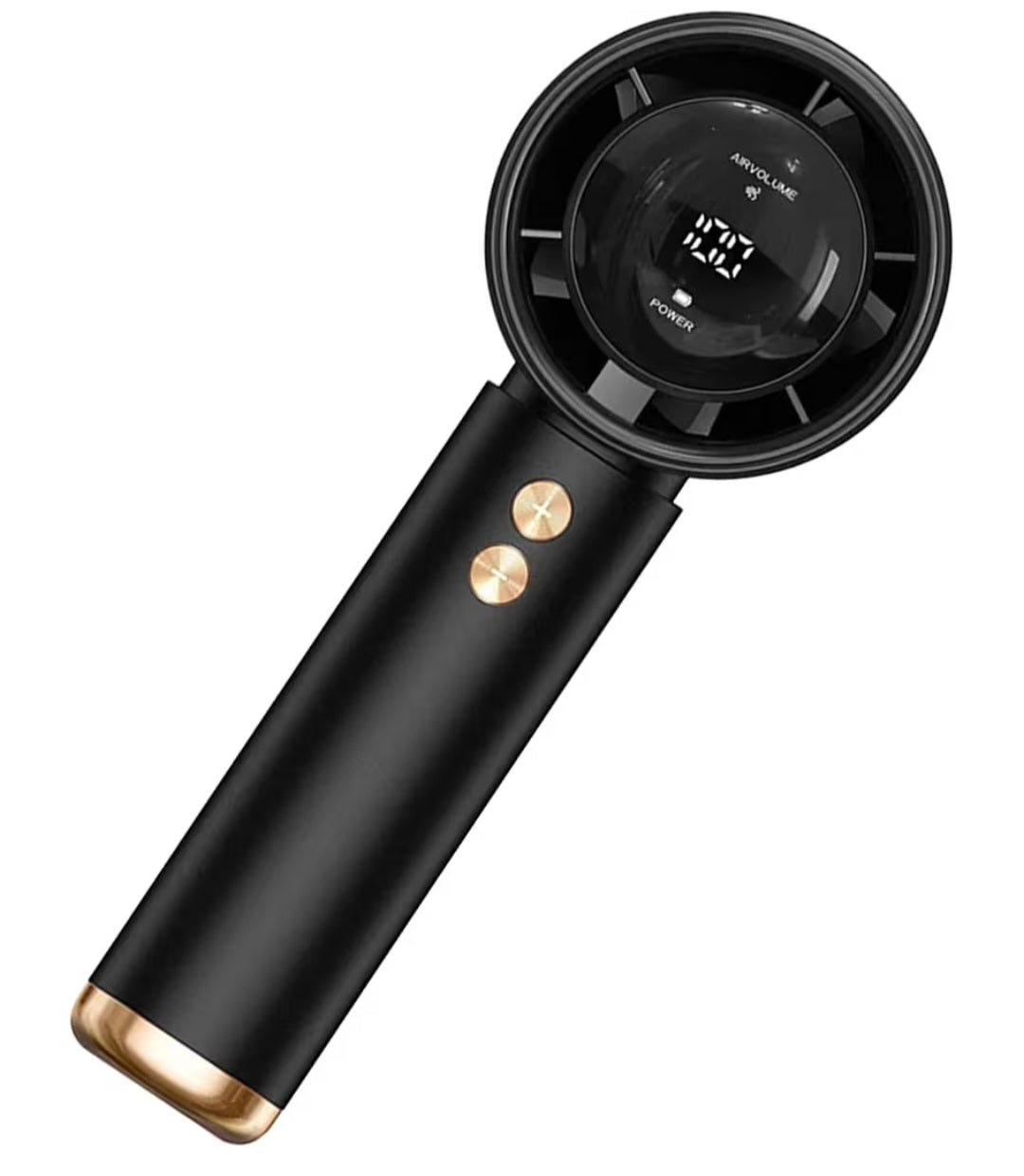 Portable Fan, Personal Pocket Turbo Cooler, 13000 RPM High-Speed Air Circulator, Low Noise Design, Digital Display, Compact Cooling Navy