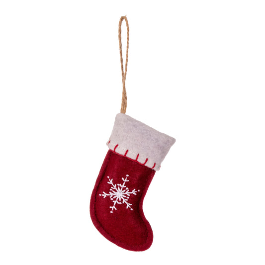 Red Stocking Felt Hanging decoration