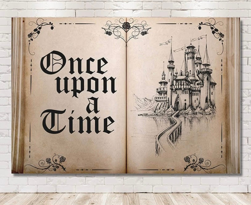 7x5ft Fairytale Book Photography Backdrops Once Upon A Time Old Castle Princess Birthday Party Photo Decor