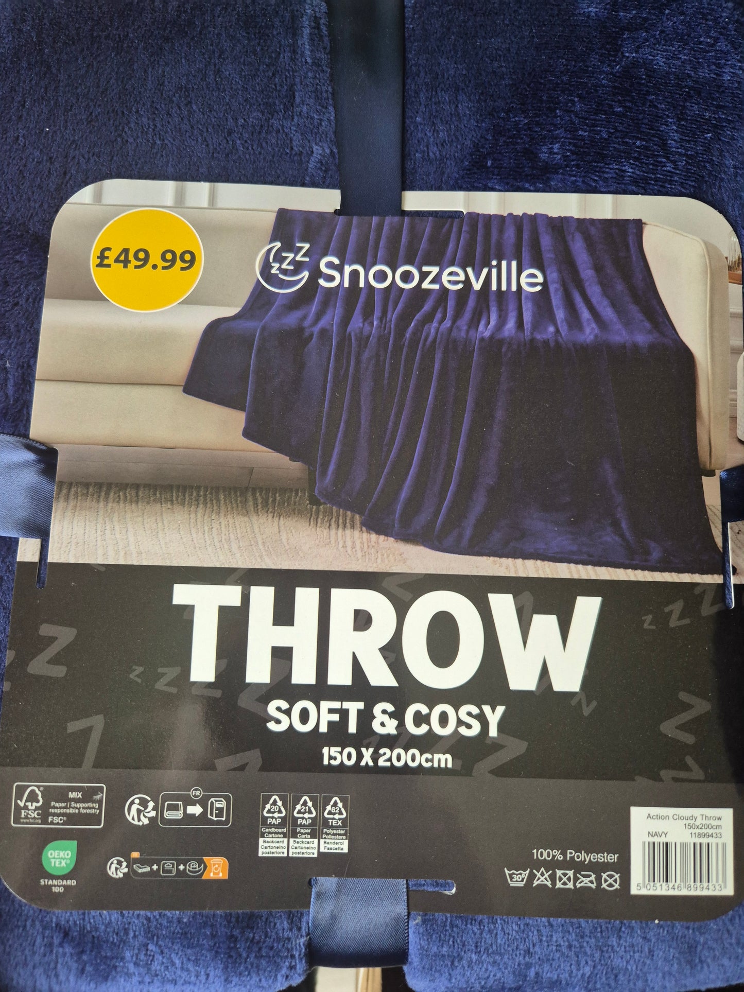 Snoozeville Cosy Cloud Throw Bundle 150cm x 200cm