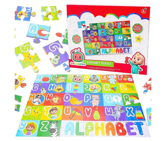 Toyland® 30 Piece Cocomelon Alphabet Jigsaw Puzzle - 88 x 58cm - Early Learning & Development Toys - Ages 3+