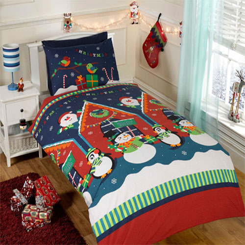 Santa's Grotto Single Christmas Bed Set