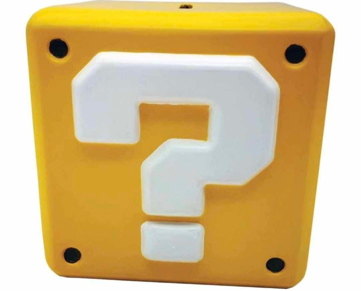Super Mario Question Mark Block Shaped Money Bank