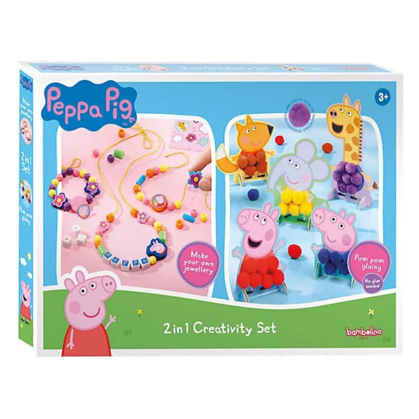 Peppa Pig 2 in 1 Jewellery Craft Set Creativity Set