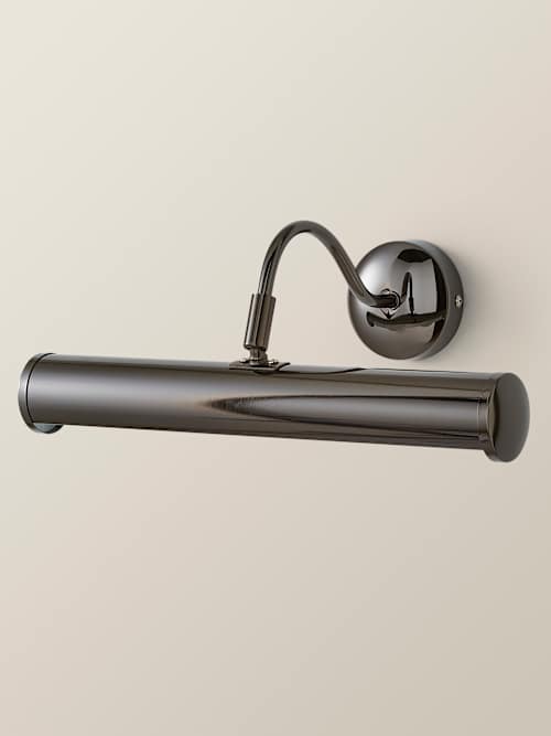 Gemini Twin Picture Wall Light, Black Chrome