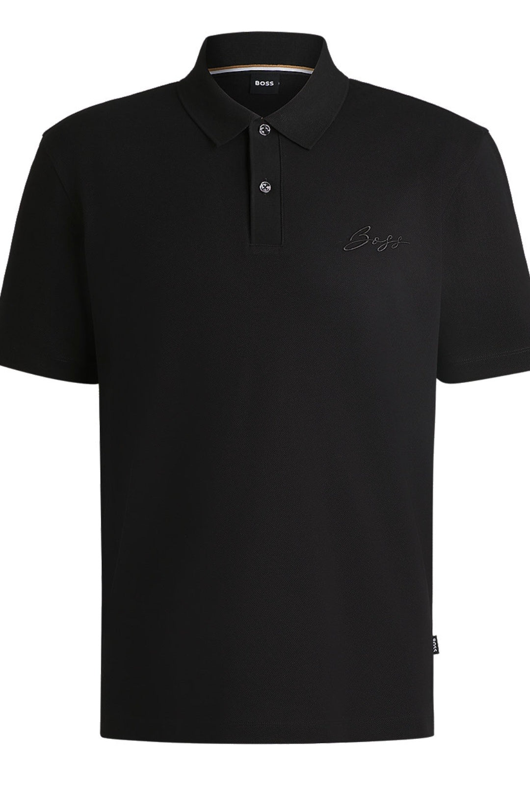 Mercerized-cotton polo shirt with script logo Boss various sizes & colours