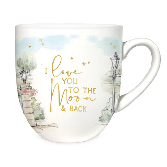 Me to You Tatty Teddy Luxury New Bone China 'Moon And Back' Mug For A Loved One - Presented In Foil Inlaid Gift Box - Signature Collection