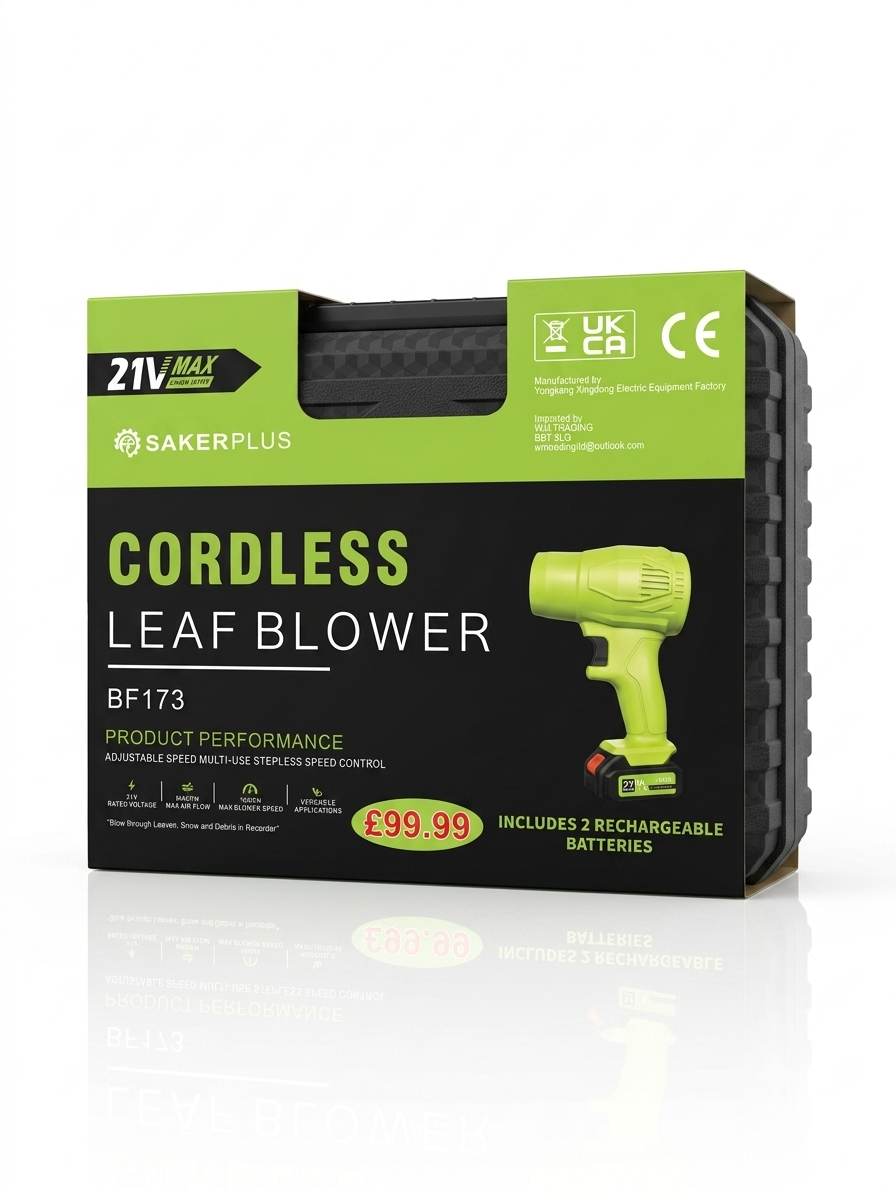 Cordless Leaf Blower With Adjustable Speed Multi Use Stepless Speed Control with 21V Max Lithium Battery x 2