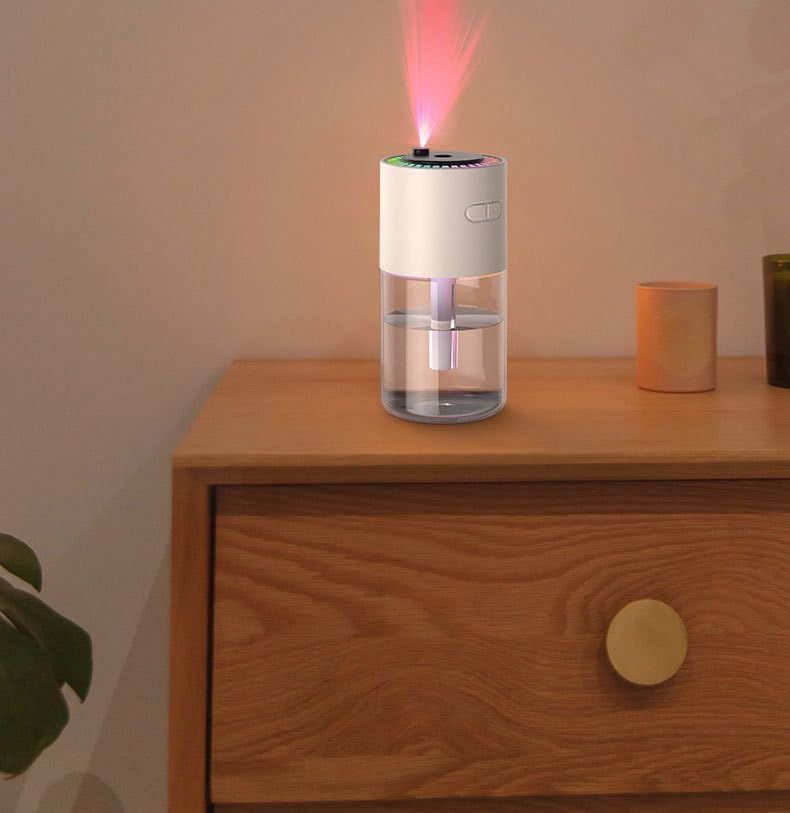 280ML Air Humidifier & Diffuser with Sky Protection Night Light,  Cool Mist Aromatherapy Air Freshener for Bedroom, 360° Rotation, Timer, Auto-Off