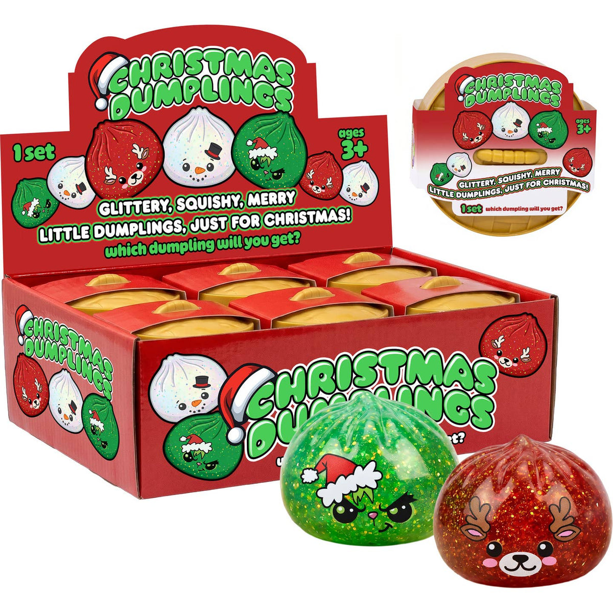 Christmas LED Light Up Sugar Dumpling 8.5cm