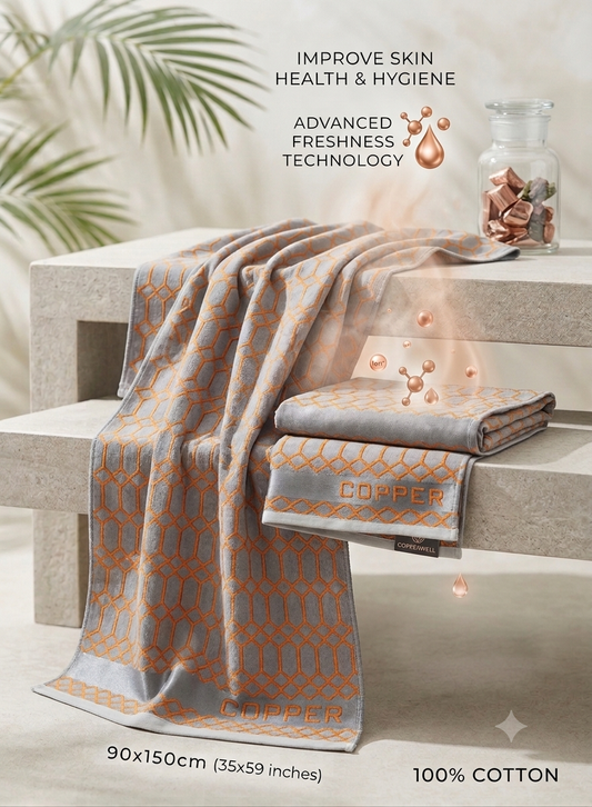 Copper Bath Sheet 90x150cm 100% Cotton