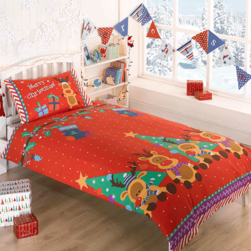 Rudolf Reindeer Single Christmas Bed Set