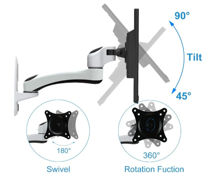Monitor/TV Wall Mount Holder.
Fits Screens From 15" to 27".