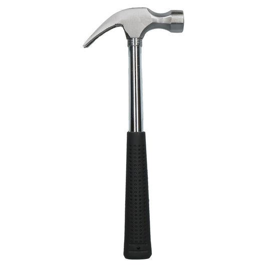Marksman 16oz Claw Hammer Nail Screw Remover Removal Tool with Tubular Rubber Handle
