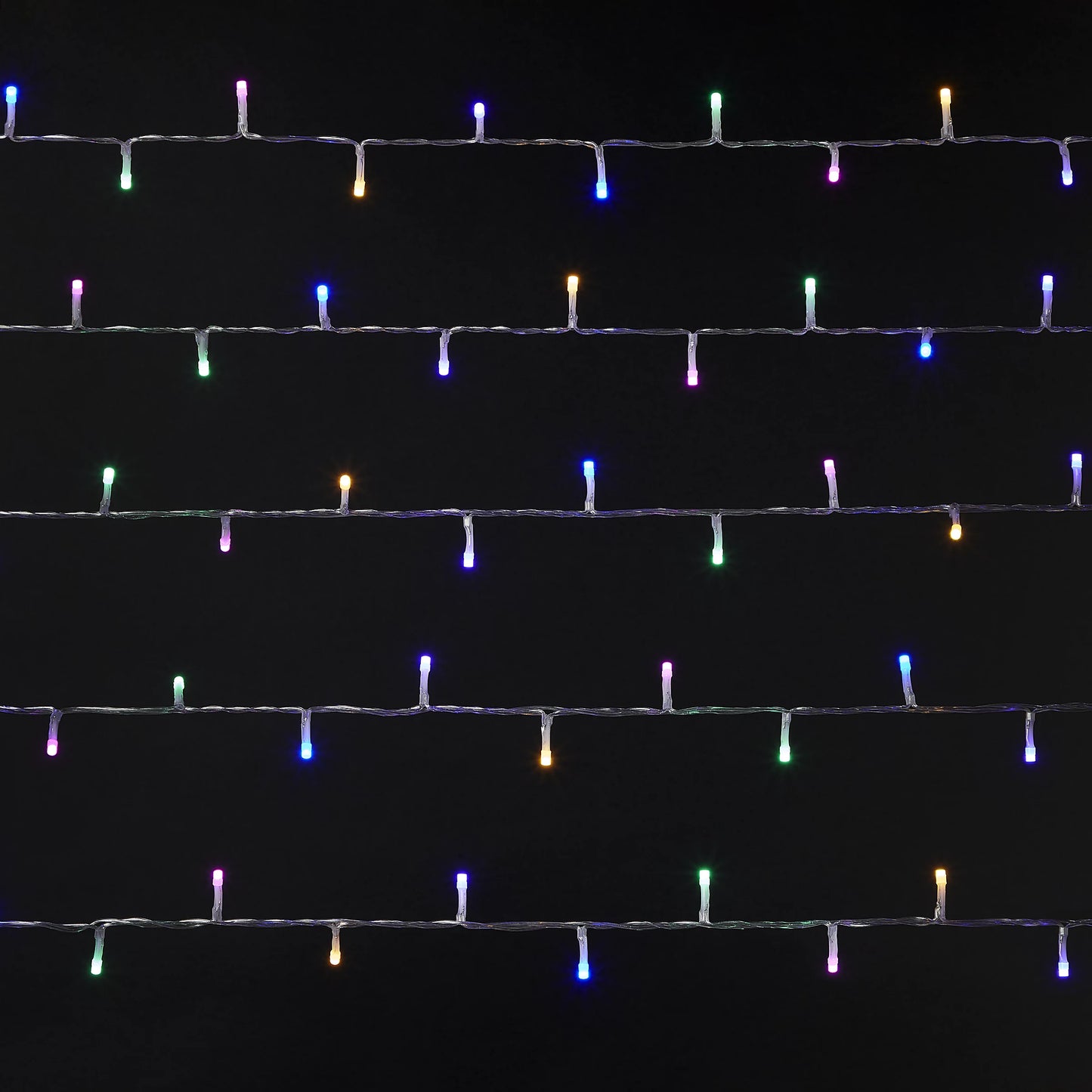 120 Rainbow LED String lights With timer & 11.14m Clear cable