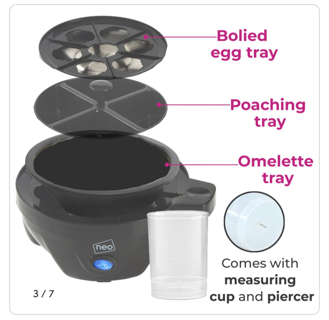 Neo 3 in 1 Clear Electric Egg Boiler