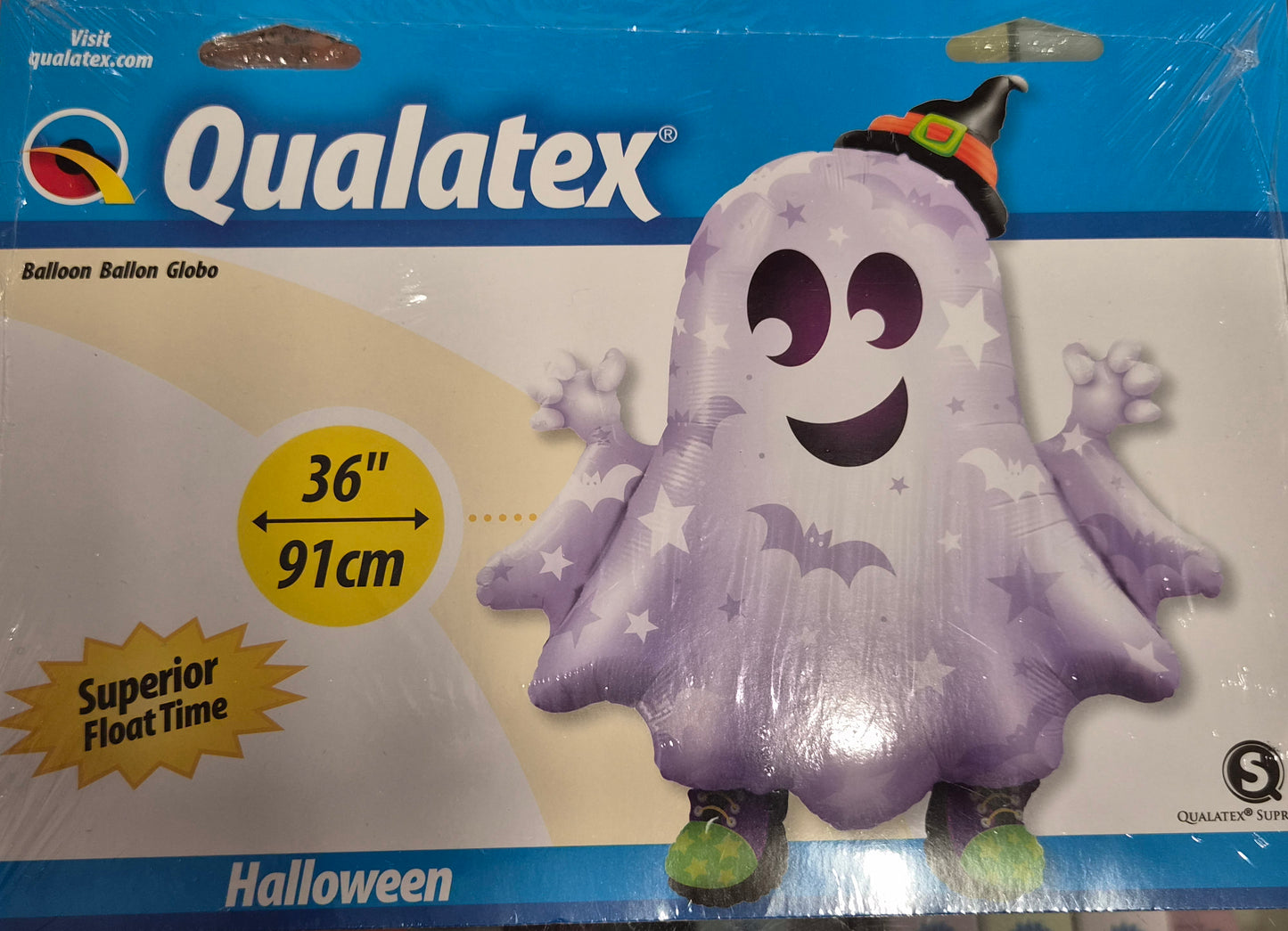 Halloween Ghost Supershape Foil Balloon 36"