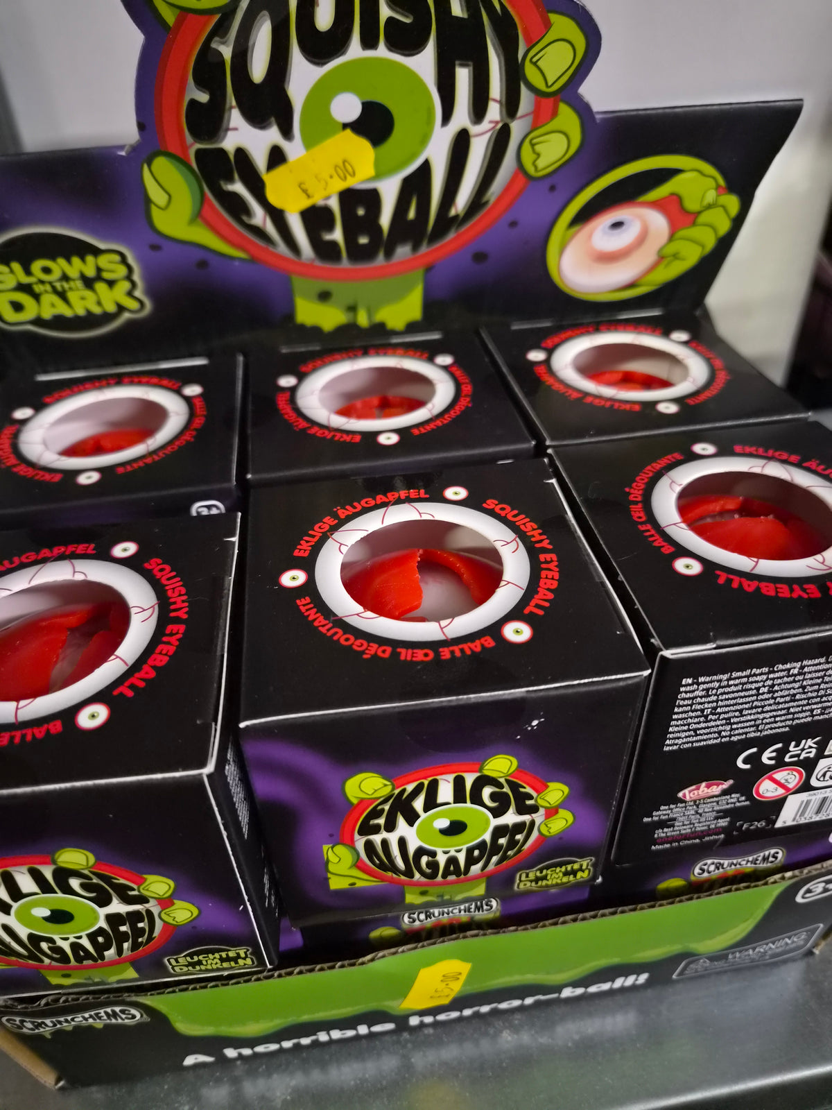 Halloween Glow In The Dark Squishy Eyeball