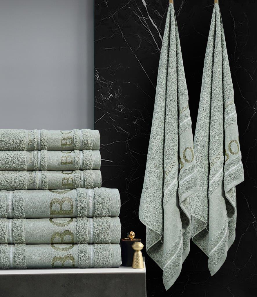 The Boss Collection 3 Piece Towel Set 90x150cm XL Bath Sheet in 7 Colours RRP £49