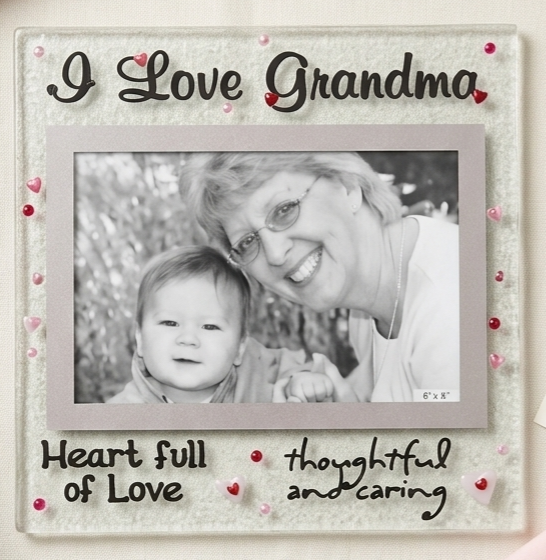 Cherished Memories 'I Love Grandma'Glass Photo Frame