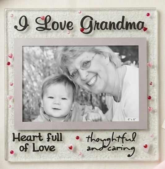 Cherished Memories 'I Love Grandma'Glass Photo Frame