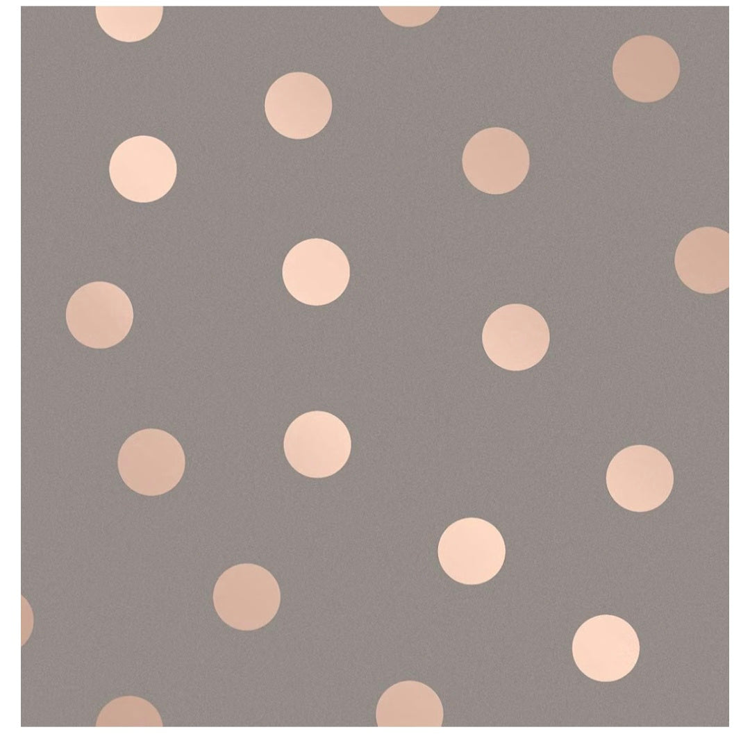 Crown Starlight Spots Charcoal Wallpaper