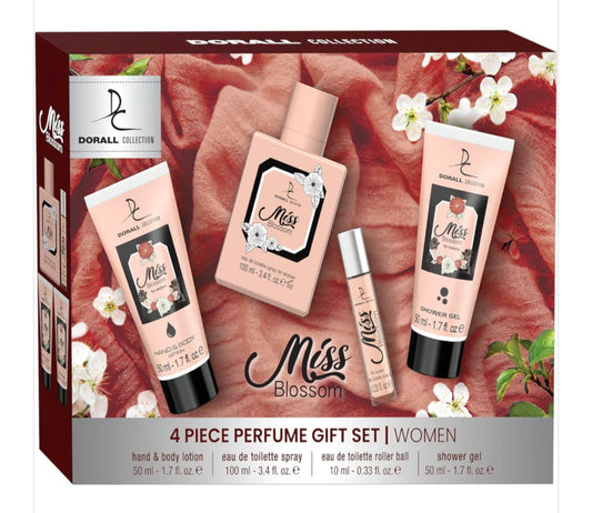 4 Piece Women's Gift Set Miss Blossom, inspired by Gucci Bloom