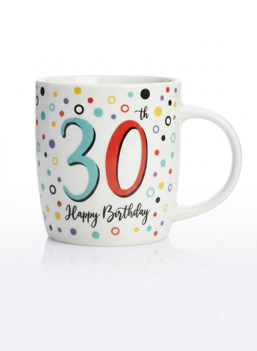 30th Birthday Ceramic Mugs