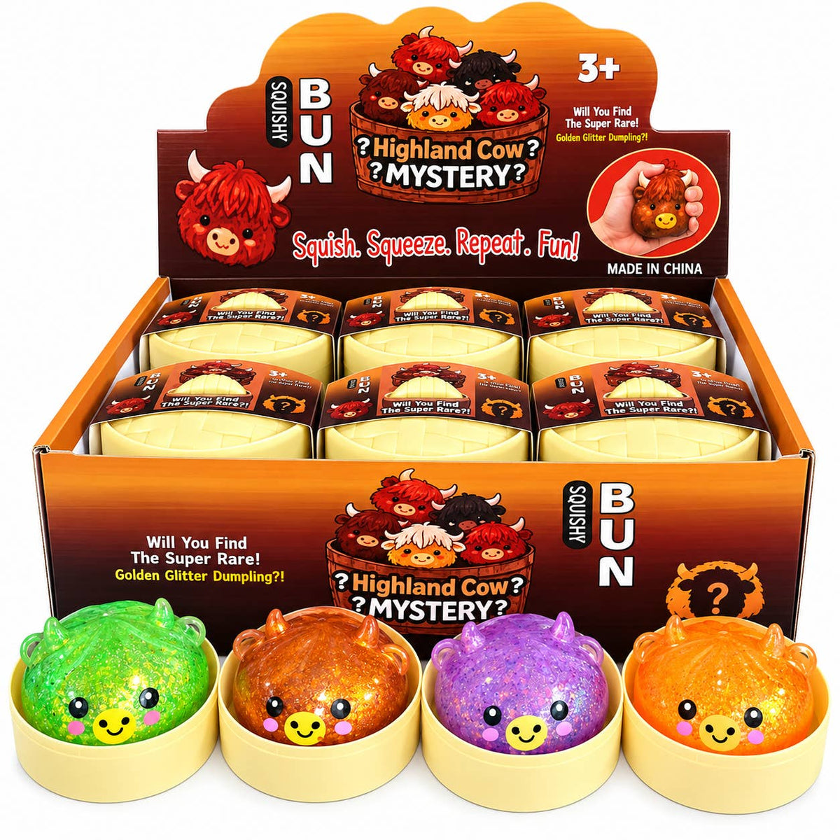Limited Edition Highland Cow Mystery Dumpling 4 to Collect